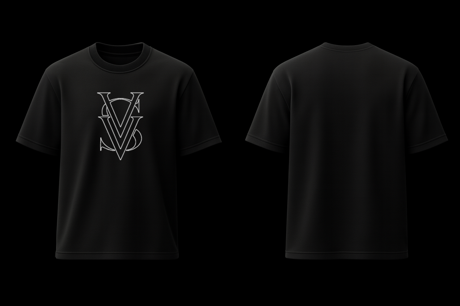 BLACK BIG VVS LOGO